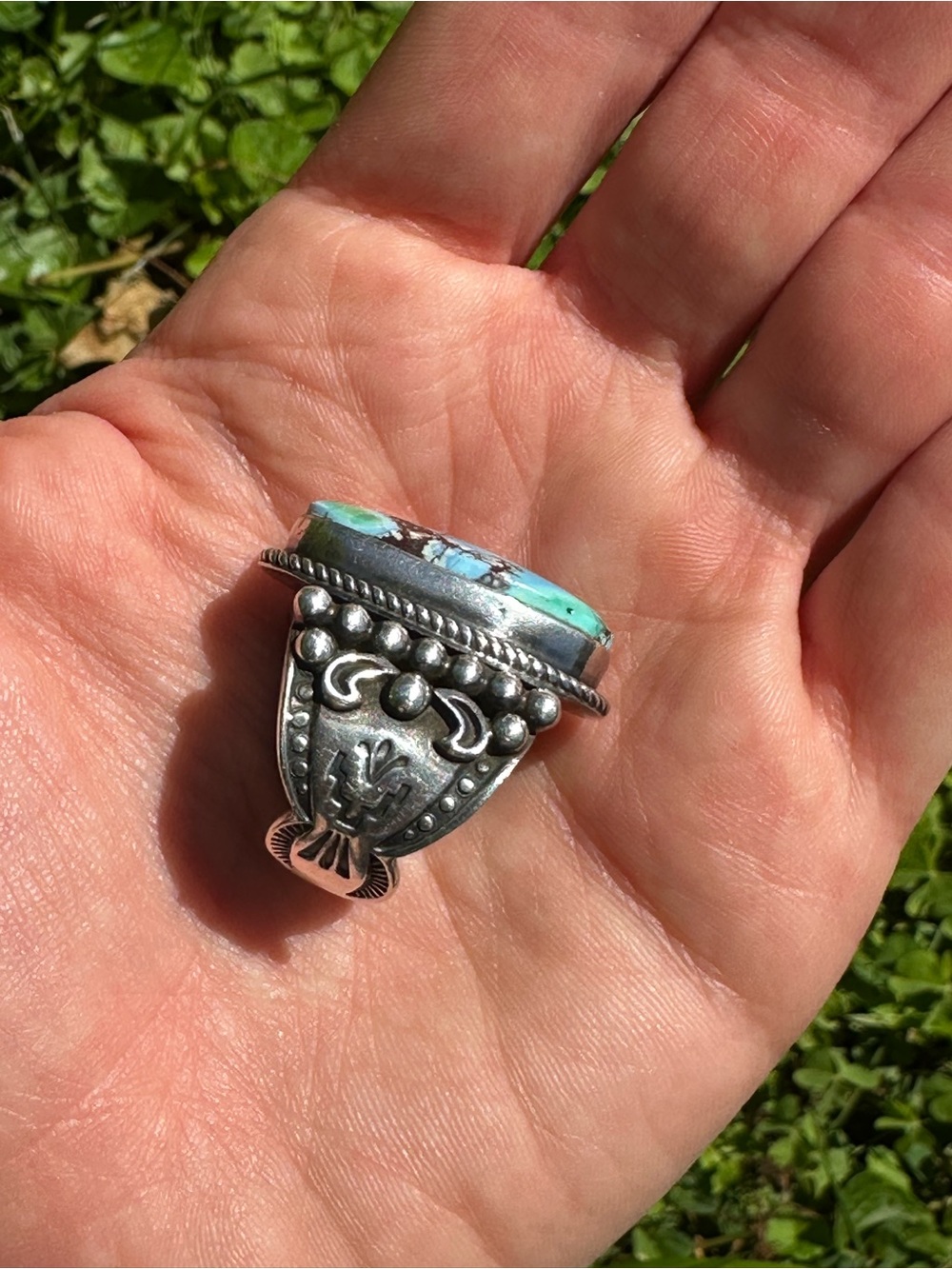 Albert Jake Golden Hills Turquoise Ring - Picture 5 of 5